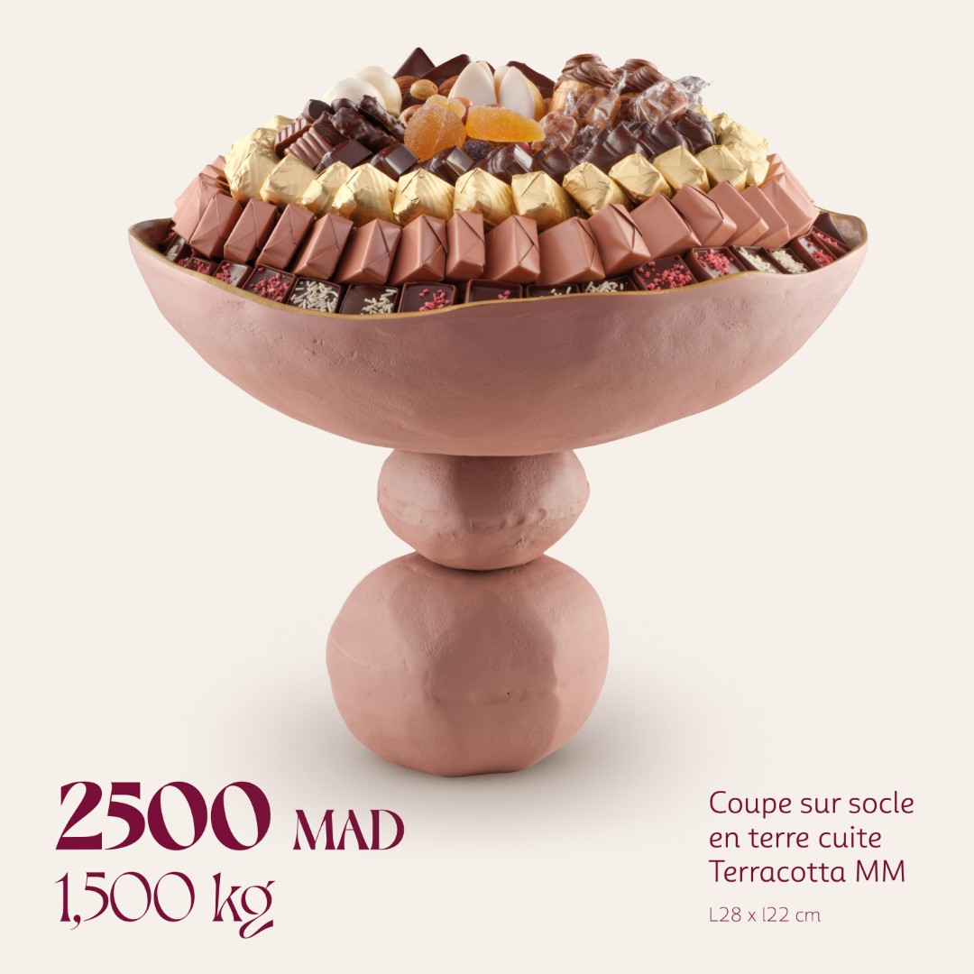 Coupe sur socle en terre cuite Terracotta